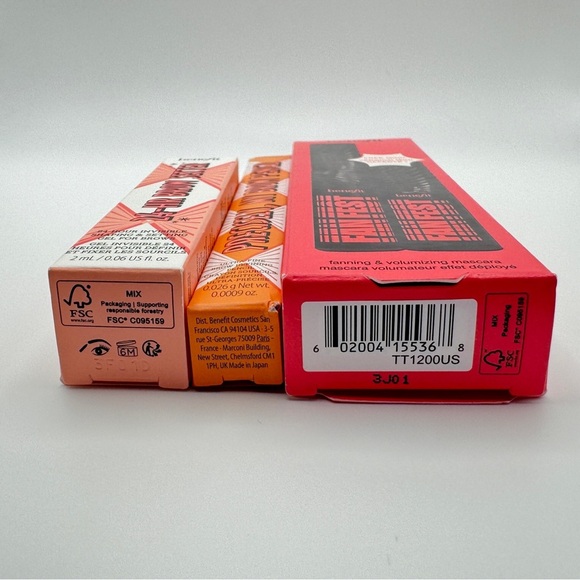 x4 Benefit Cosmetics Fan Fest 2pc Mascara Set Brow Setter Precisely My Brow NIB - Picture 13 of 14